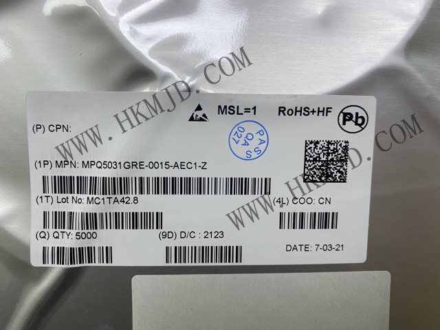 MPQ5031GRE MPQ5031GRE-0015-AEC1-Z USB PD 控制器 符合 AEC-Q100 標(biāo)準