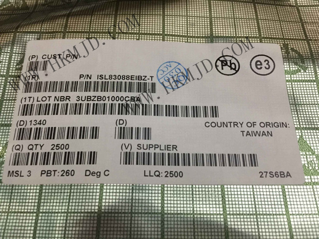 供應(yīng)半，收發(fā)器 ISL83088E ISL83088EIBZ RS-422/RS-485 接口 IC