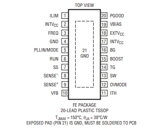 LINEAR(凌特) LTC3769EFE 60V、低 IQ、同步升壓型轉(zhuǎn)換器控制器