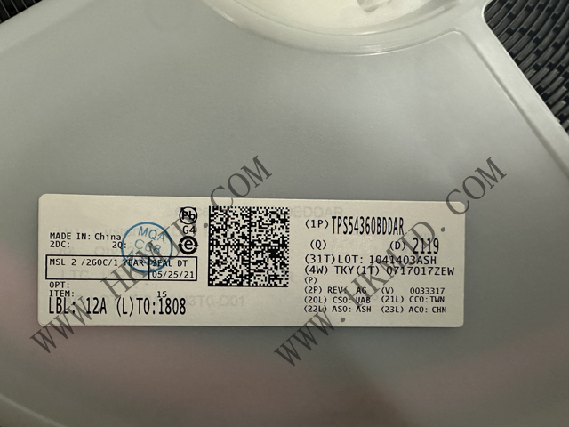 （分銷TI）電源IC TPS54360BDDAR 60V 輸入、3.5A 降壓直流/直流轉(zhuǎn)換器
