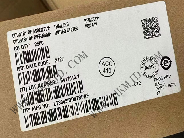【出售】LT3042IDD (ADI) 20V、200mA、超低噪聲、超高 PSRR RF 線性穩(wěn)壓器