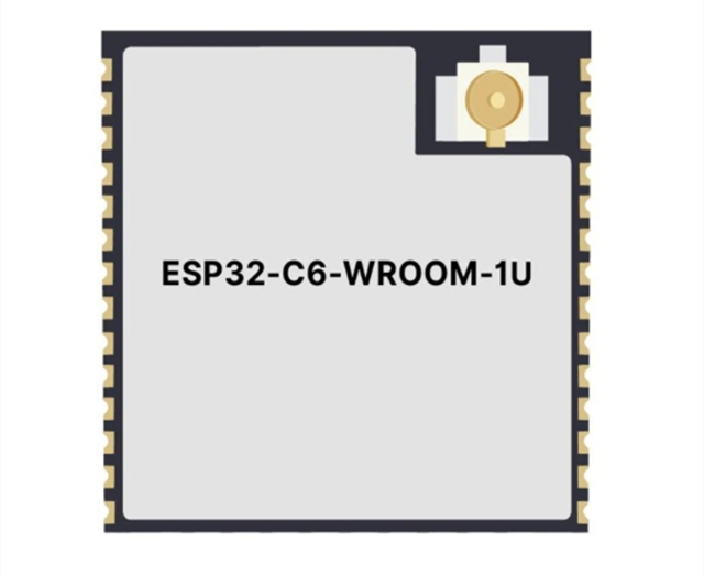 功能強(qiáng)大的ESP32-C6-WROOM-1U-N8 通用型Wi-Fi、IEEE 802.15.4和藍(lán)牙LE模塊