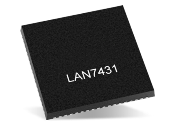 可提供4個LED，LAN7431-V/YXX PCIe 3.1轉(zhuǎn)10/100/1000Mbps以太網(wǎng)橋接器