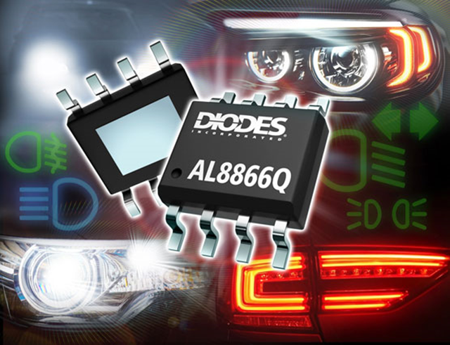 Diodes宣布推出AL8866Q LED 驅(qū)動(dòng)器，擴(kuò)大符合汽車(chē)標(biāo)準(zhǔn)的產(chǎn)品組合。