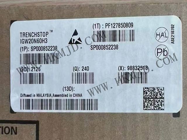 【分銷英飛凌IGBT晶體管】IGW20N60H3 600 V，20 A IGBT 分立式，采用 TO-247 封裝