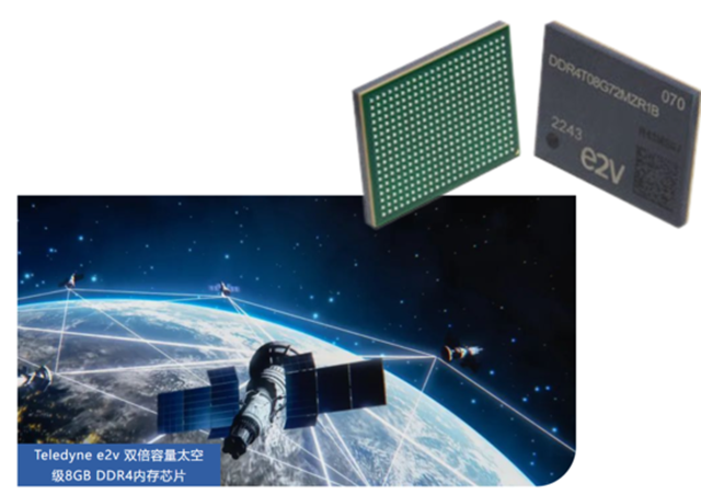 Teledyne e2v 雙倍容量太空級(jí) 8GB DDR4 內(nèi)存芯片，面向高可靠性太空應(yīng)用