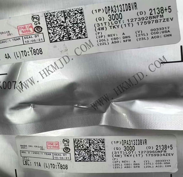 【TI 放大器】出售 OPA313IDBVR 低噪聲、單通道CMOS運(yùn)算放大器