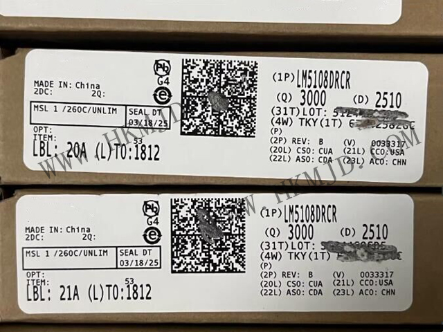 [供應(yīng) TI 電源管理IC] 供應(yīng)TI LM5108DRCR 2.6A，110V 半橋柵極驅(qū)動器