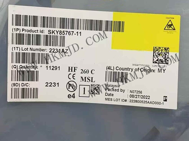 現(xiàn)貨供應(yīng)【SKY85767-11】高性能WiFi 6前端模塊（FEM），34.5dB高增益