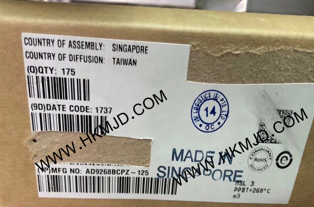 ADI AD9268BCPZ-125 一款雙通道、16位、125 MSPS模數(shù)轉(zhuǎn)換器(ADC)
