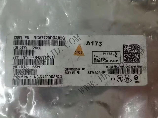 [出售] NCV7720DQAR2G（ON）十通道 Deca 半橋驅(qū)動(dòng)器，SSOP-24