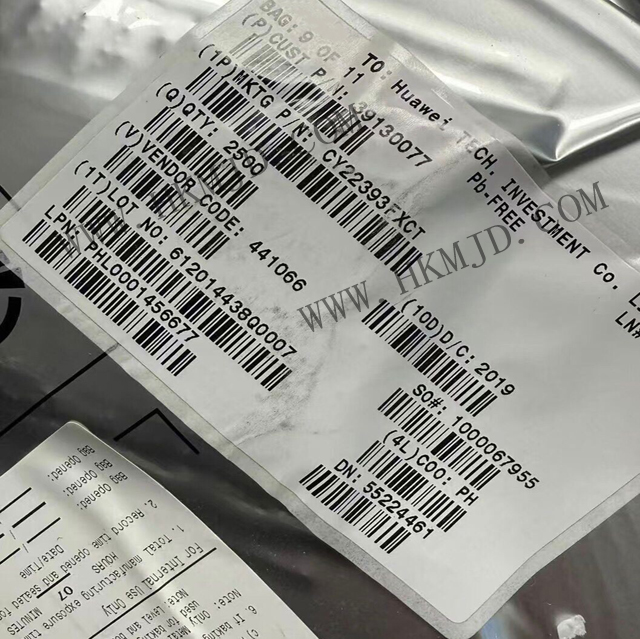 【原廠正品】供應 CY22393FXCT 三相PLL、串行可編程、閃存可編程時鐘發(fā)生器