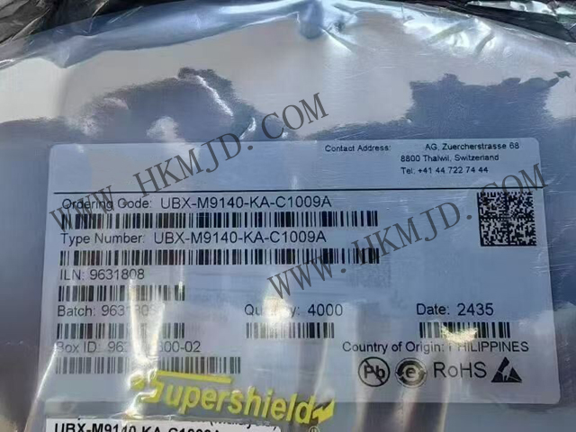 供應(yīng) U-BLOX UBX-M9140-KA-C1009A 超高可靠性米級(jí)精度M9 GNSS定位芯片