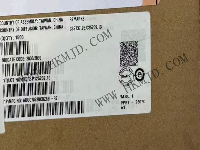 工業(yè)級(jí)ARM7 MCU！ADUC7023BCBZ62I高性能ARM7微控制器，集成12位ADC/DAC