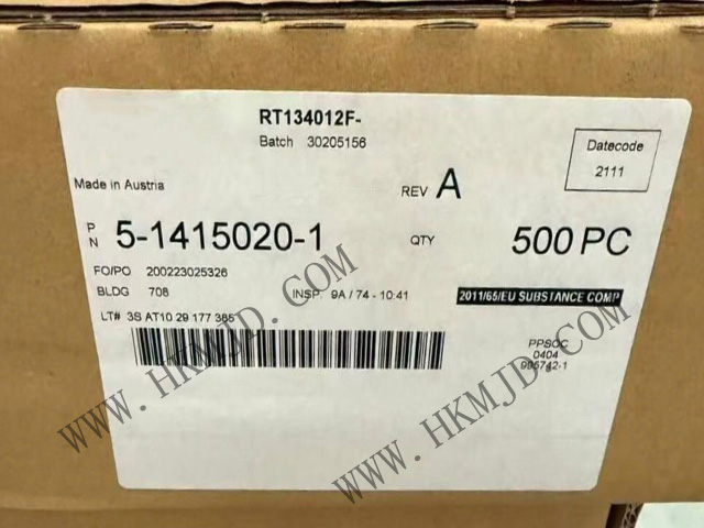 【工業(yè)級】5-1415020-1繼電器：銀鎳觸點，適用于電機控制/電源管理