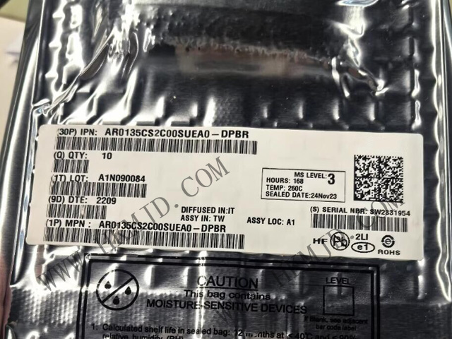 【1.2MP全局快門】AR0135CS2C00SUEA0-DRBR：高速、低噪聲CMOS圖像傳感器