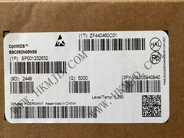 N溝道功率MOSFET BSC052N08NS5 OptiMOS? 5 80V 功率MOSFET，適用于電信應(yīng)用