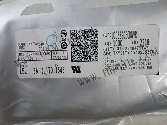 供應(yīng)德州儀器 UCC5390ECDWVR 3kVrms/5kVrms、±10A 單通道隔離式柵極驅(qū)動器