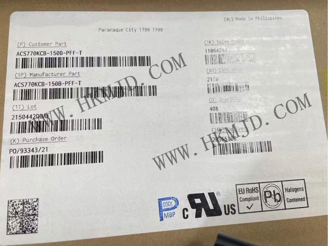 Allegro 電流傳感器 ACS770KCB-150B-PFF-T，明佳達電子原裝正品現(xiàn)貨供應(yīng)